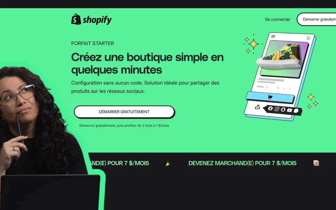 Shopify Starter: trop beau pour être vrai? (Combien ça coûte réellement et à qui ça s’adresse)